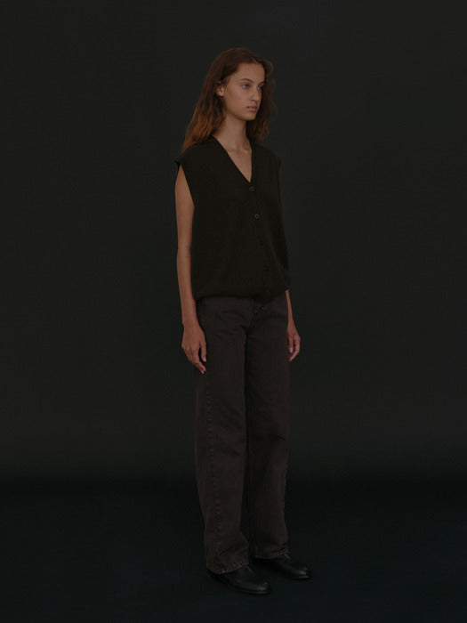 [moia] dyed denim (coffee bean)