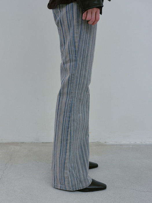 [moia] stripe denim (indigo mix)