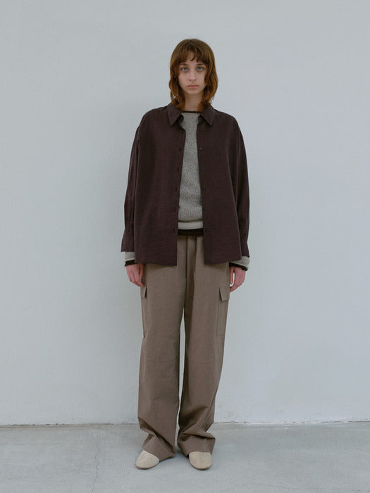 [moia] button shirt (charcoal)