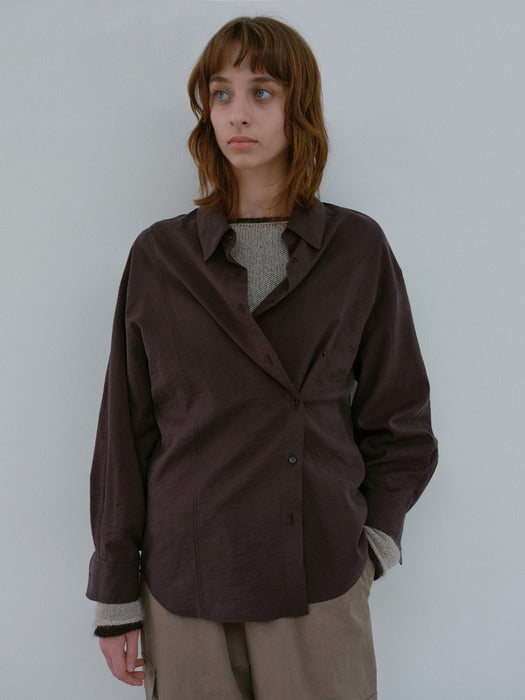 [moia] button shirt (charcoal)