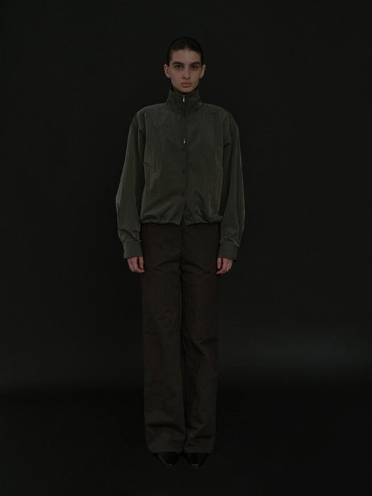 [moia] zip-up shirt (khaki)