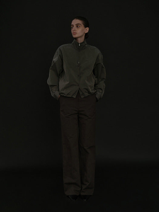 [moia] zip-up shirt (khaki)