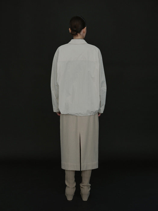 [moia] drawstring shirt (ecru)