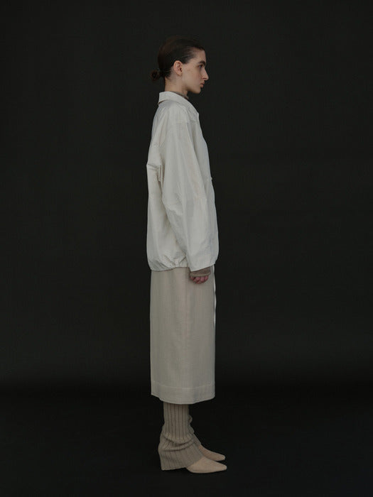 [moia] drawstring shirt (ecru)