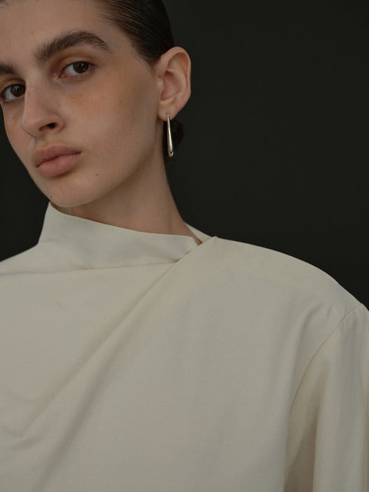 [moia] cowl blouse (ivory)