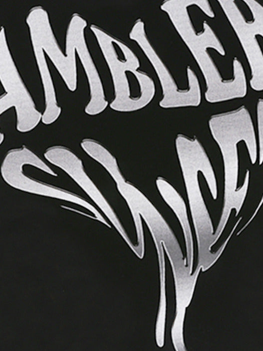 [ambler] Heart Sunset Over fit Hoodie AHP1009 (Black)