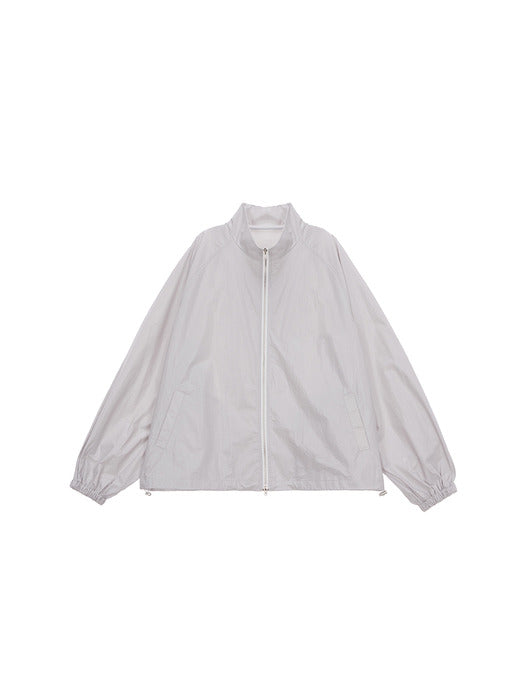 MATIN KIM LOGO COATING JUMPER IN GREY