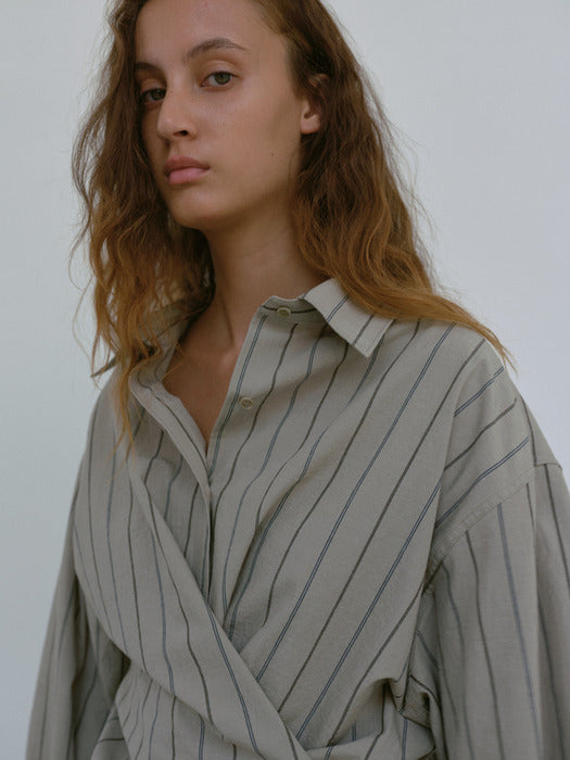 [moia] vintage st shirt (ash stripe)