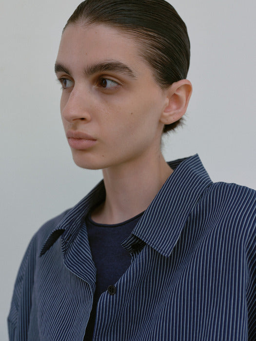 [moia] cutting t-shirt (navy)