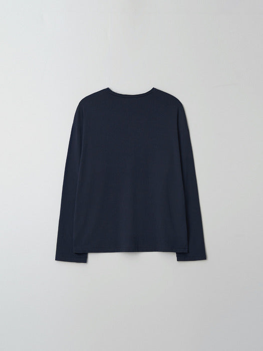 [moia] cutting t-shirt (navy)