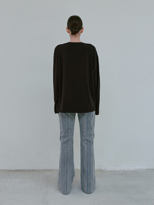 [moia] cutting t-shirt (black)