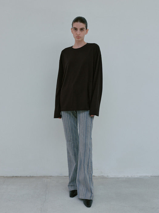 [moia] cutting t-shirt (black)