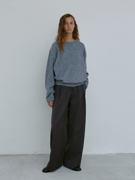 [moia] alpaca sweater (baby blue)