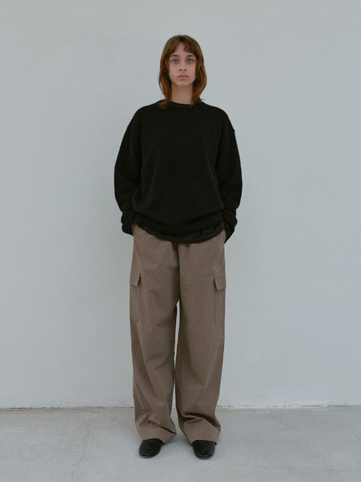 [moia] alpaca sweater (black)