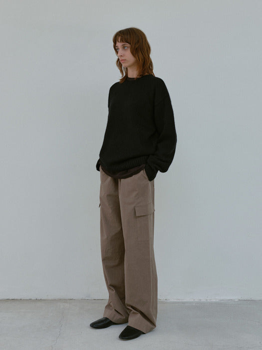 [moia] alpaca sweater (black)