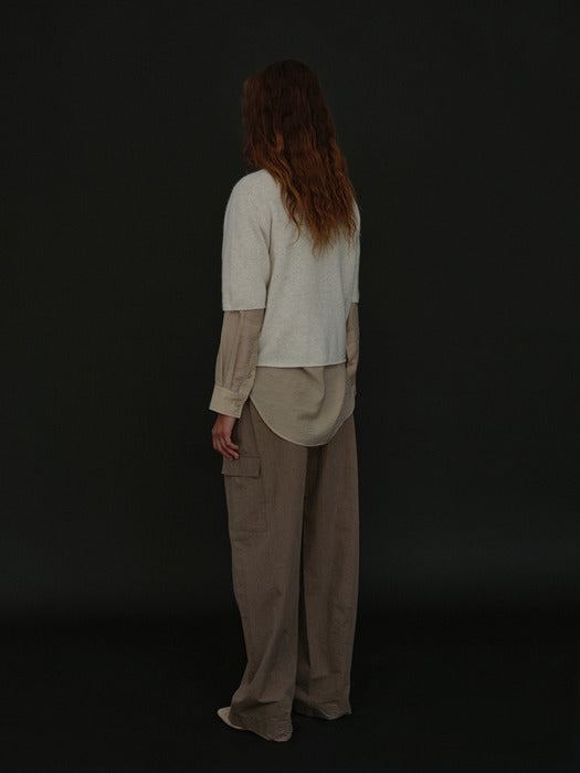 [moia] half knit (oat)