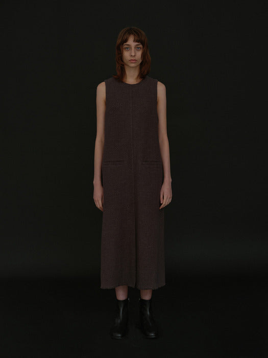 [moia] tweed dress (gray)