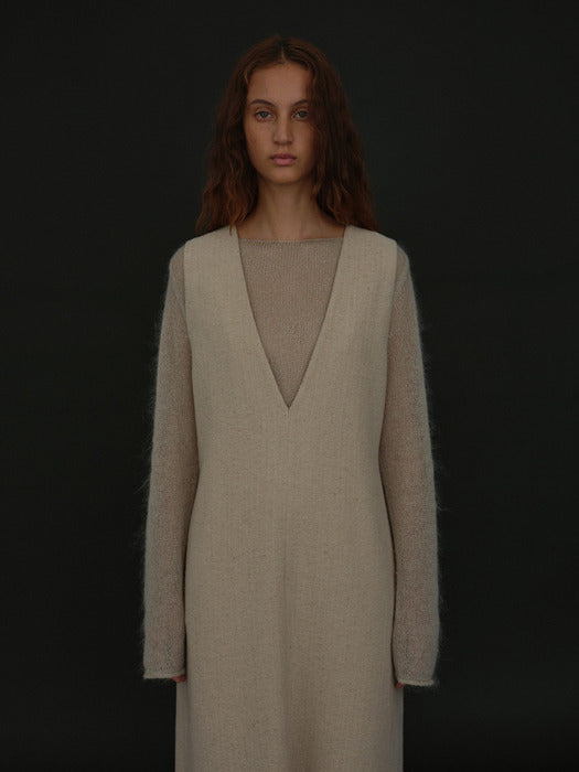 [moia] mohair boatneck knit (sand beige)