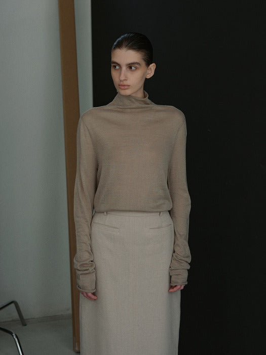 [moia] wholegarment turtleneck (oat gray)