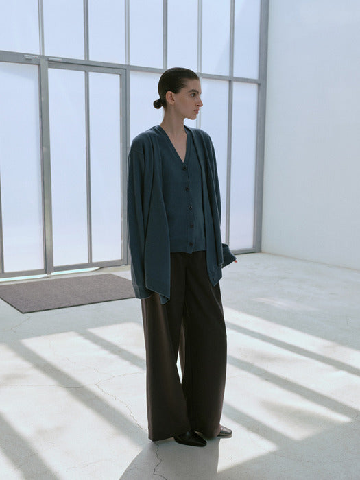 [moia] wrap cardigan (stormy blue)