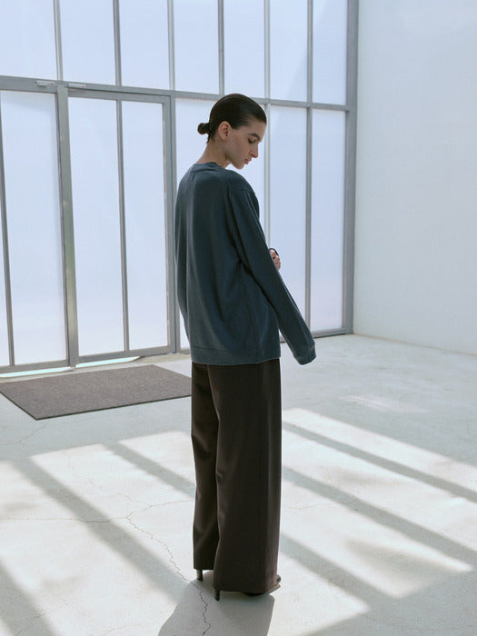 [moia] wrap cardigan (stormy blue)