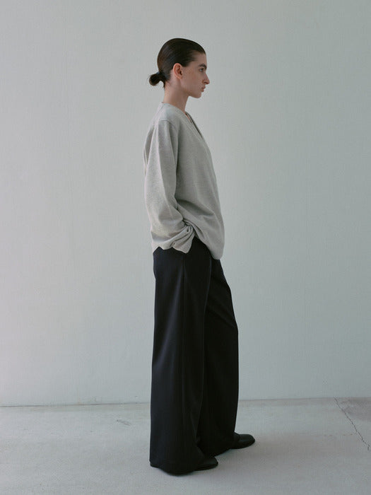 [moia] wrap cardigan (melange)