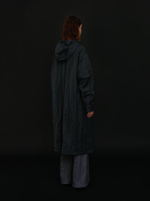 [moia] reversible hooded coat (stormy blue)