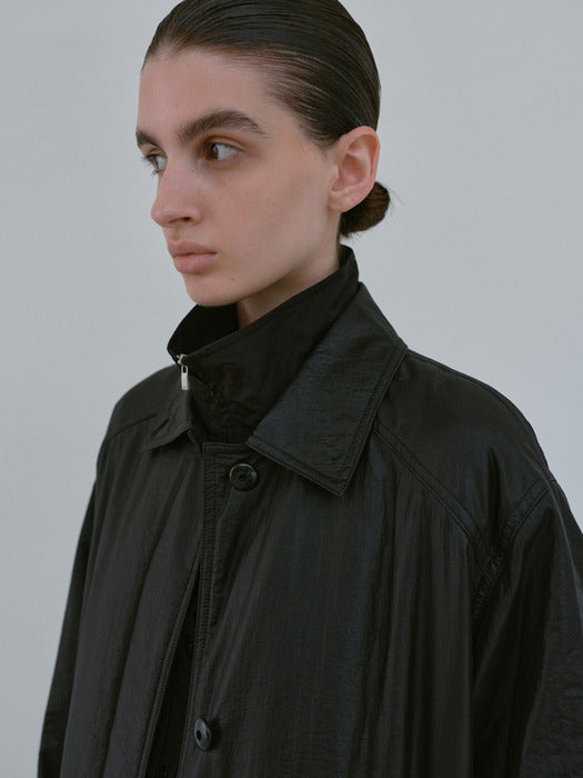 [moia] wind trench coat (black)