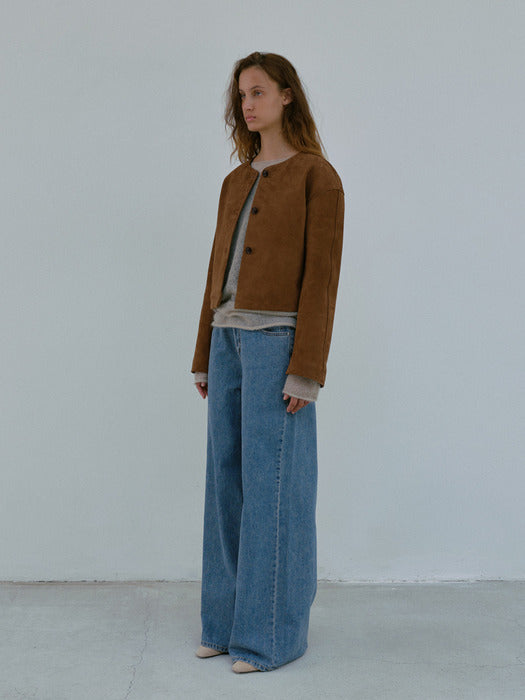 [moia] suede jacket (camel)