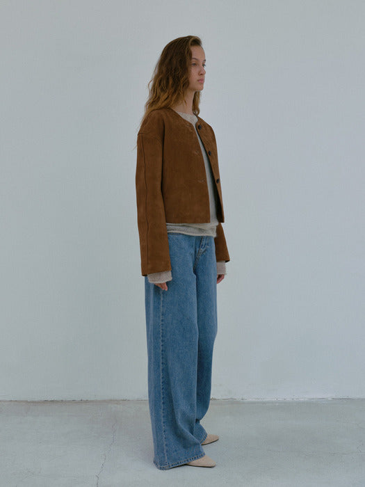 [moia] suede jacket (camel)