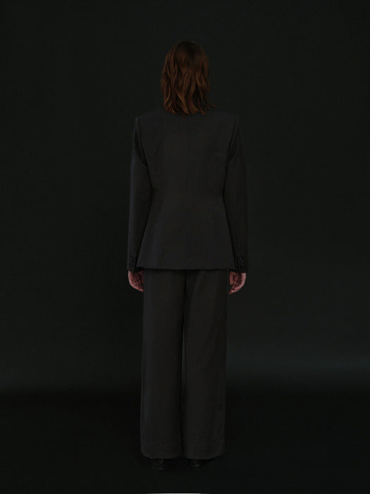 [moia] one button jacket (taupe gray)