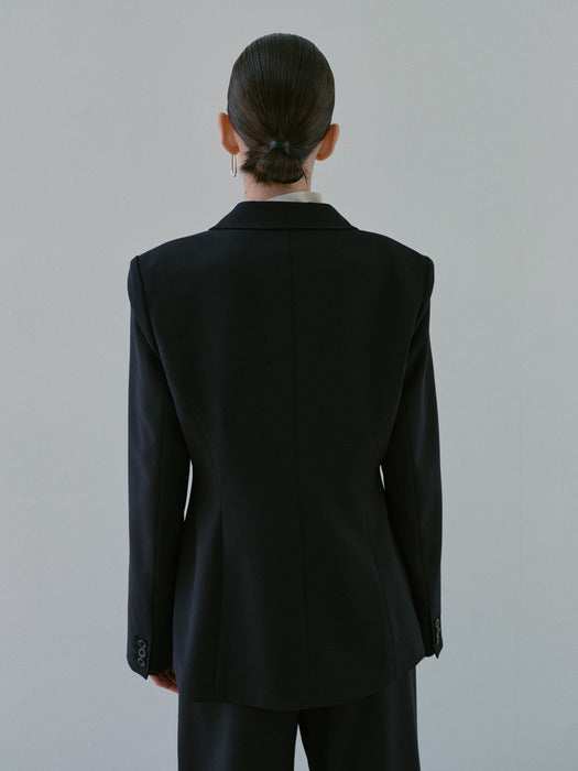 [moia] one button jacket (deep navy)