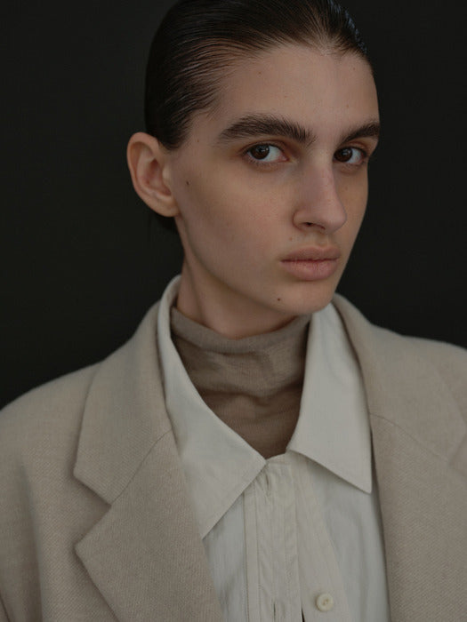 [moia] tailored single jacket (ecru)