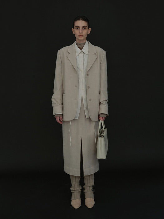 [moia] tailored single jacket (ecru)