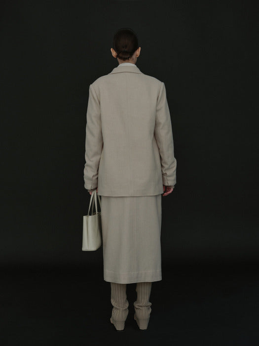 [moia] tailored single jacket (ecru)