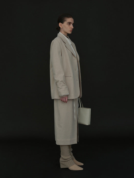 [moia] tailored single jacket (ecru)