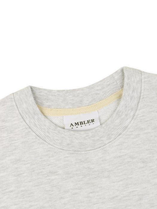 [ambler] Evil spirit Over fit Sweatshirt AMM1113 (Oatmeal)