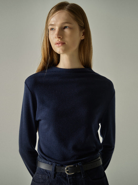 [facade pattern] Wool Half-Neck Top (4 colors)