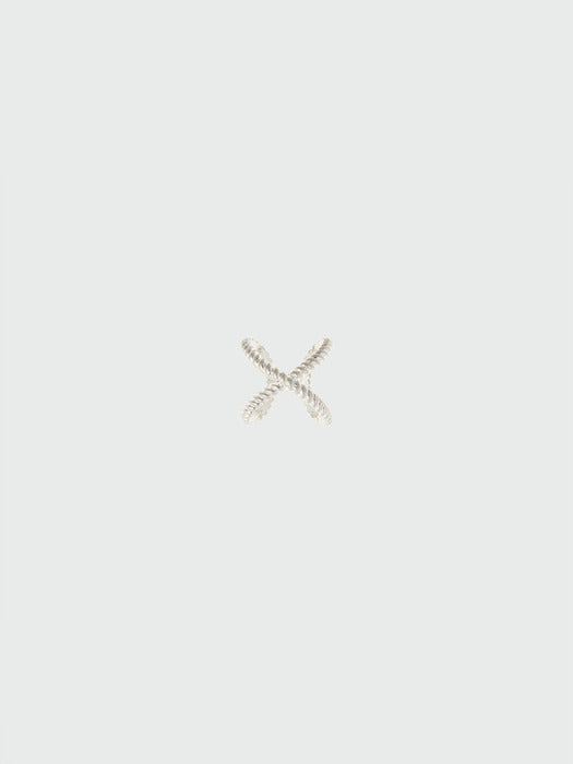[EENK] Xox X for X Ring - Silver