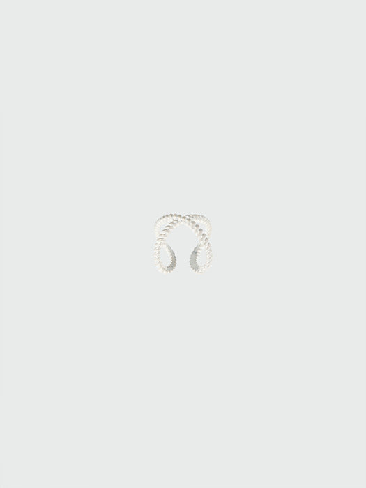[EENK] Xox X for X Ring - Silver