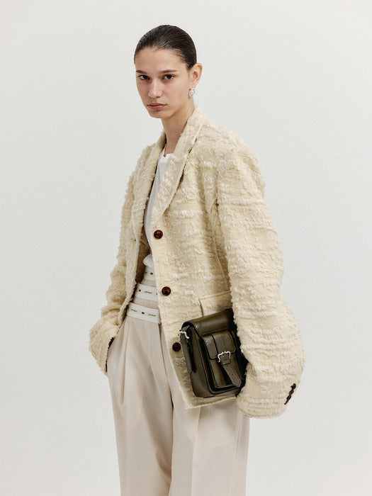 Eenk Hanhee Buckled Pocket Square Bag - Khaki