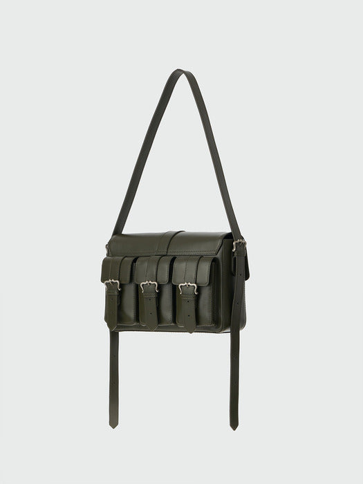 Eenk Hanhee Buckled Pocket Square Bag - Khaki