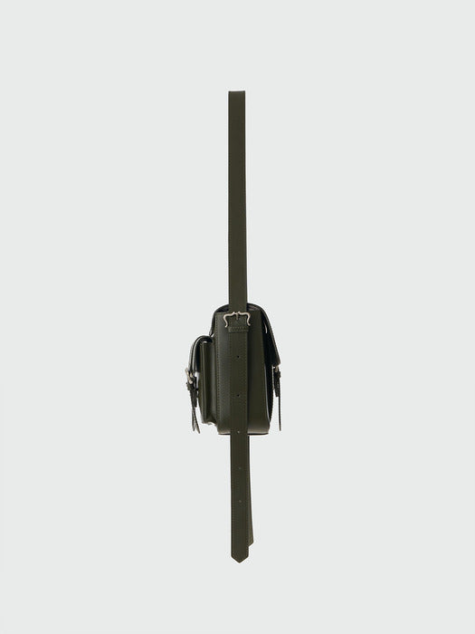 Eenk Hanhee Buckled Pocket Square Bag - Khaki