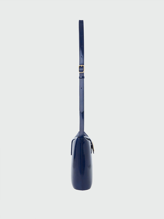 Eenk Hobart Folded Top Bucket Bag - Navy