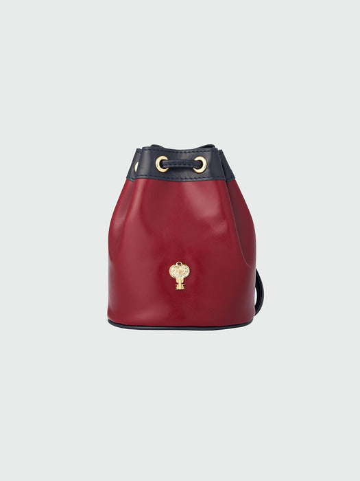 Eenk Heam Drawstring Mini Bag - Burgungy/Black