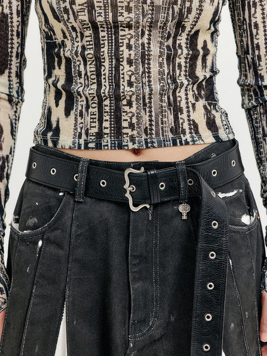 Eenk Xinda Buckle Belt - Black