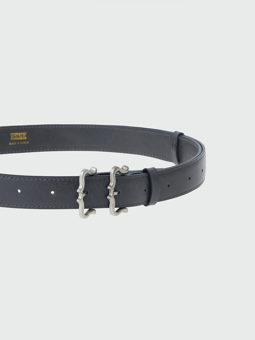 Eenk Xod Double Buckle Belt - Grey