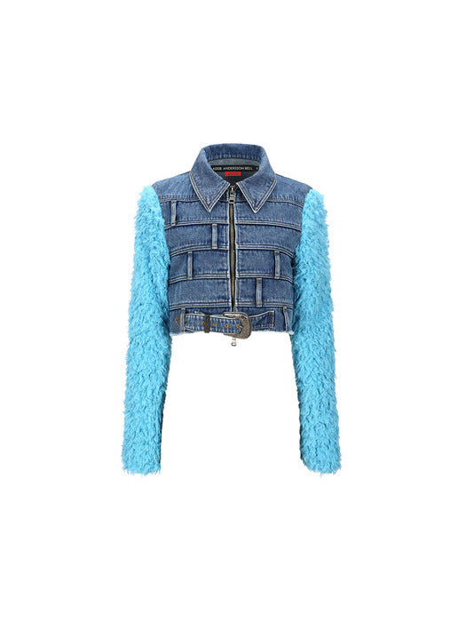 [andersson bell] (WOMEN) DUA MULTI WAIST DENIM JACKET awa548w(BLUE)