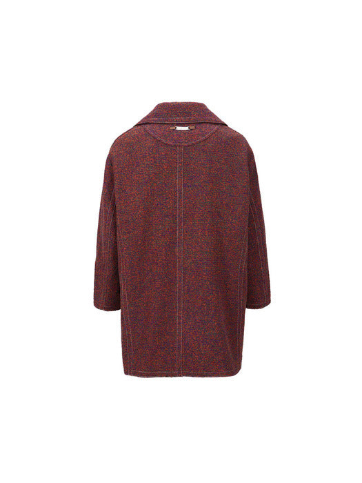 [andersson bell] UNISEX LEON PEA COAT awa558u(PURPLE)