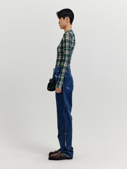 Eenk Xixi Classic Denim Pants - Dark Navy